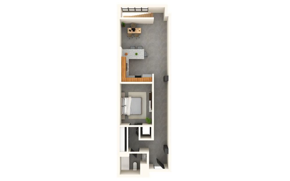 Mayo - 1 bedroom floorplan layout with 1 bath and 1325 square feet. (Floor 1)
