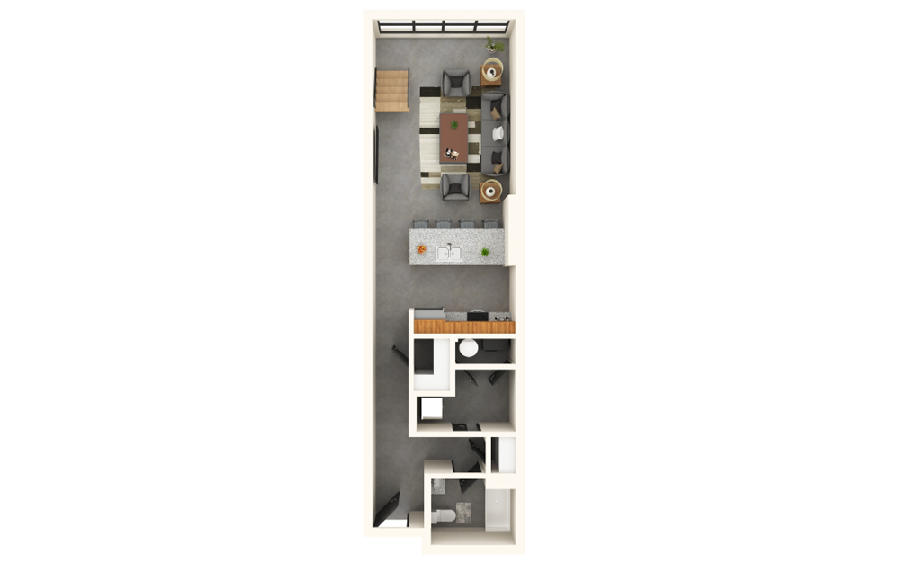Judson - 2 bedroom floorplan layout with 2 baths and 1041 square feet. (Floor 1)